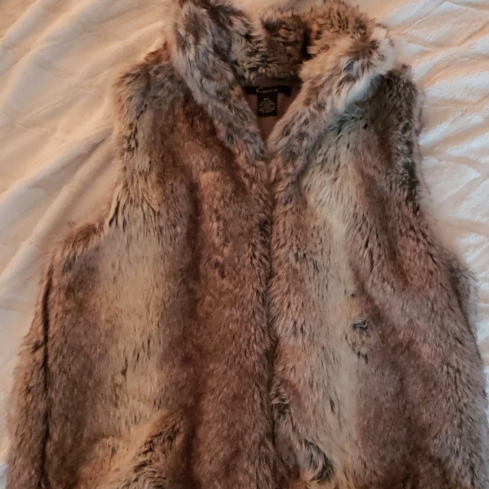Faux fur vest